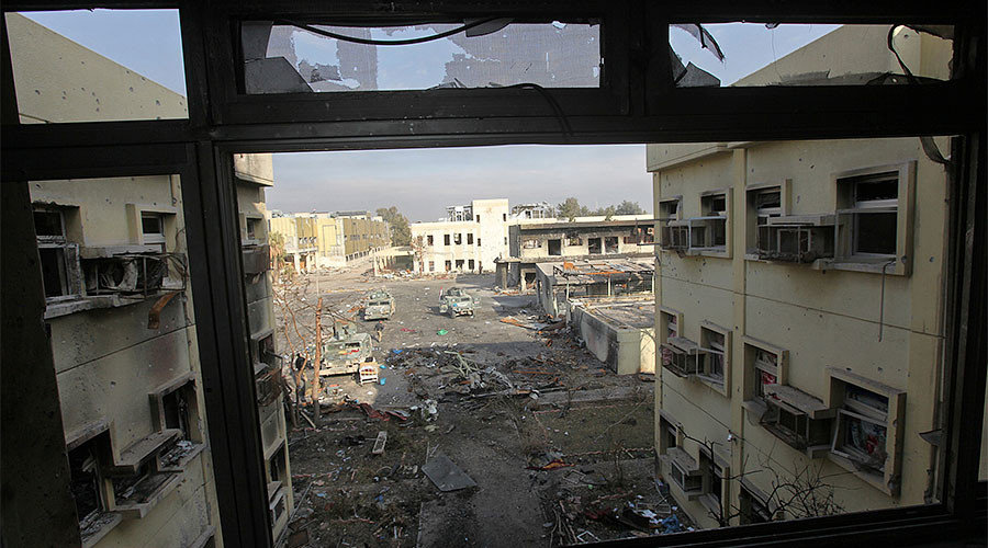 mosul hospital bombed