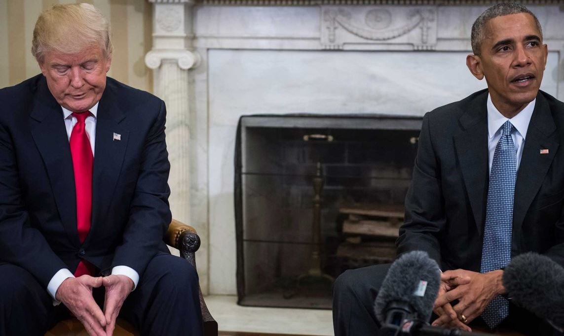 Donald Trump and Barack Obama