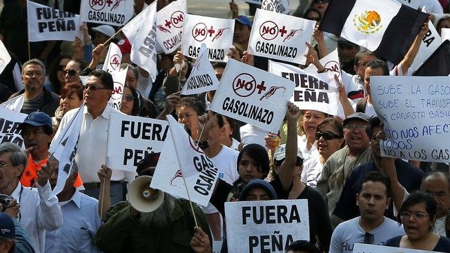 gas protests mexico