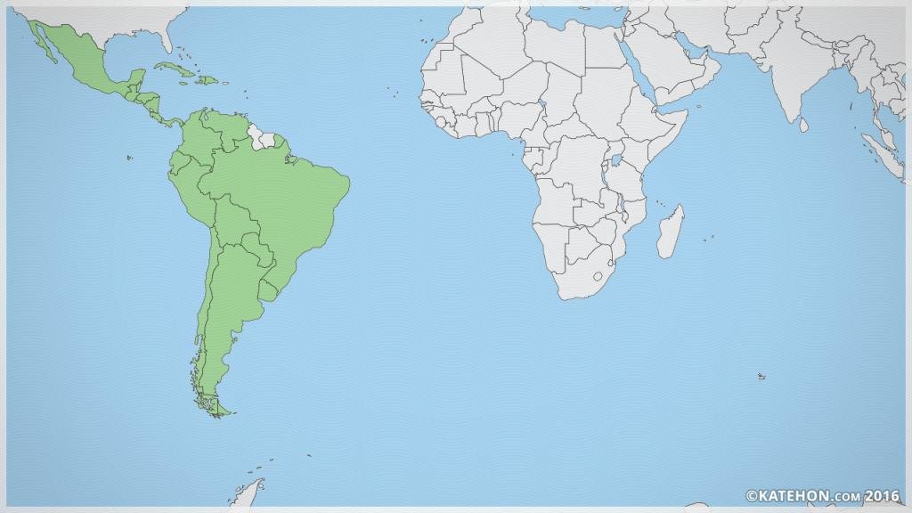 latin america map