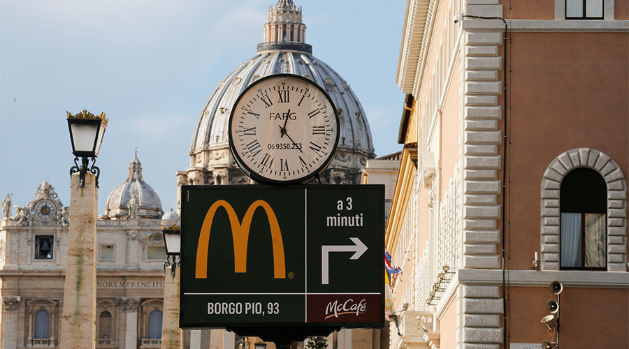 Click to enlarge Vatican McDonald's