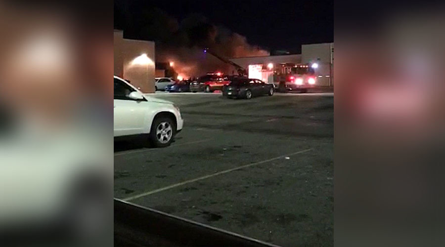 Bus terminal fire