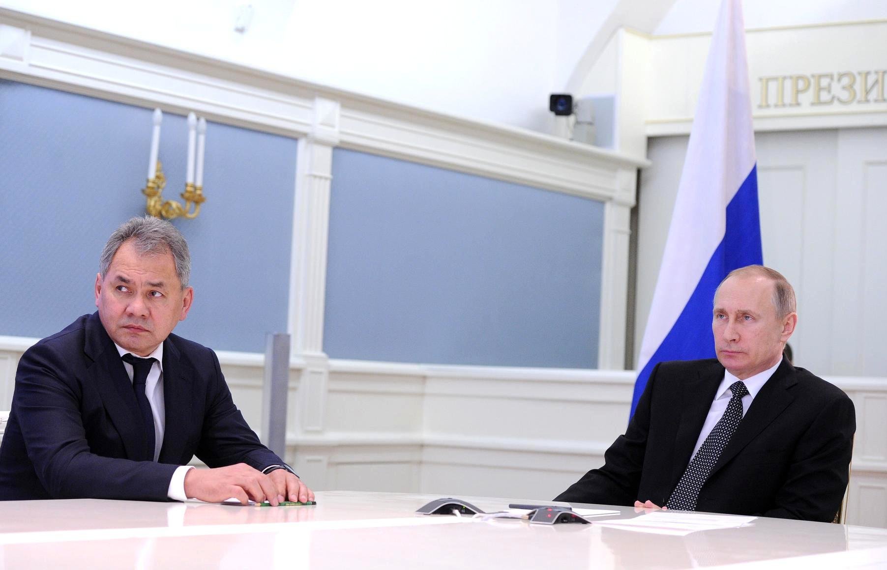 Shoigu and Putin