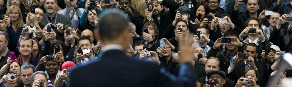 Click to enlarge Obama at rally