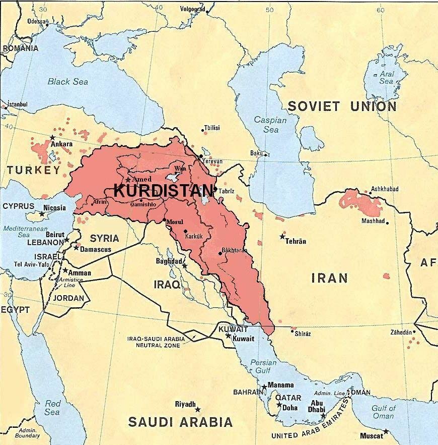 Click to enlarge Historic Map of Kurdistan