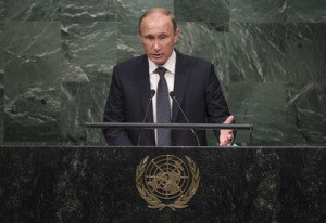 Click to enlarge Vladimir Putin at UN