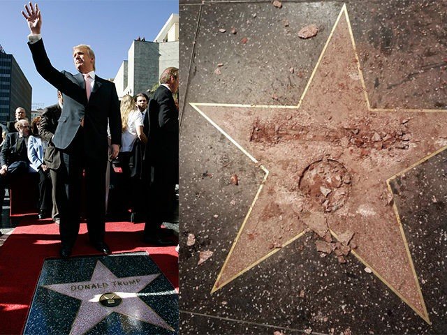 trump star hollywood