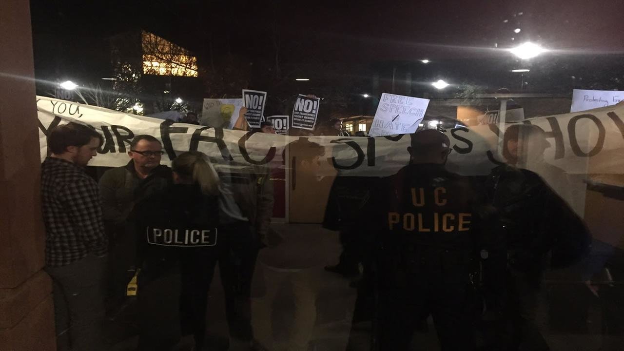 protests shkreli event UC Davis