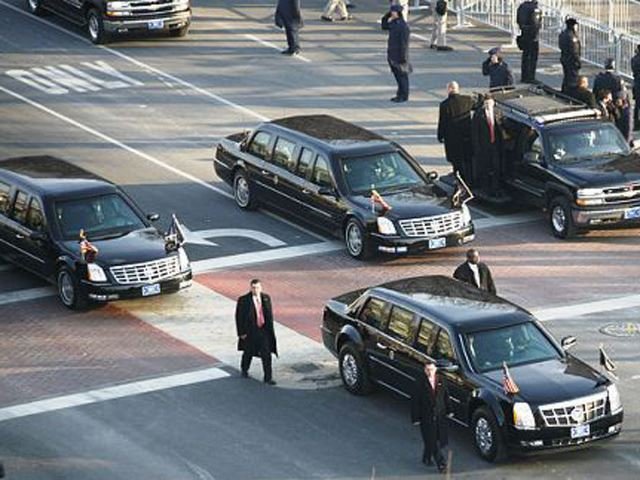 trump presidential motorcade