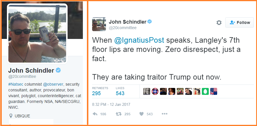 John SChindler twitter Ignatius Post