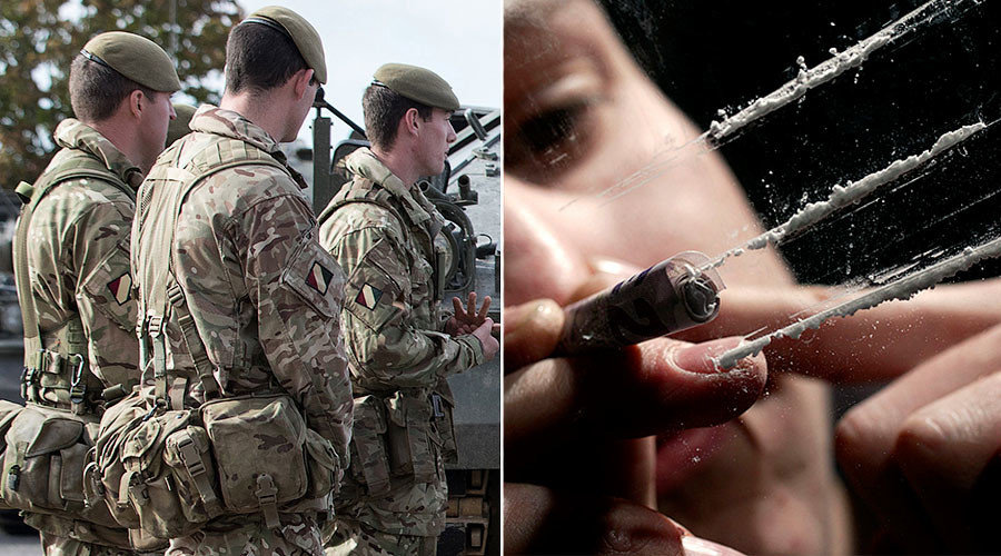 British army cocaine