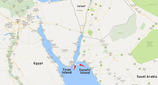 Egypt Saudi map