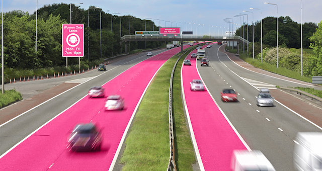 Click to enlarge pink zone driving