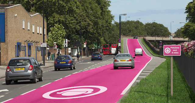 Click to enlarge pink zone driving