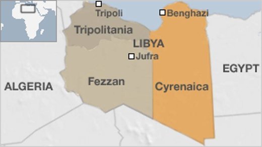 Click to enlarge Cyrenaica Libya