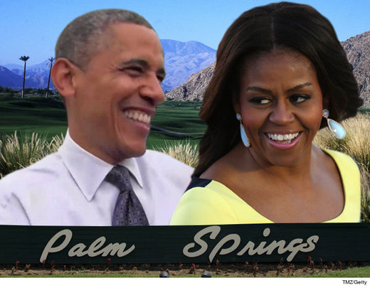 Obamas in Palm Springs