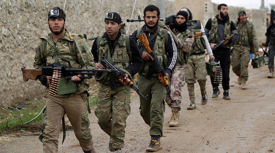 Syrian rebel fighters