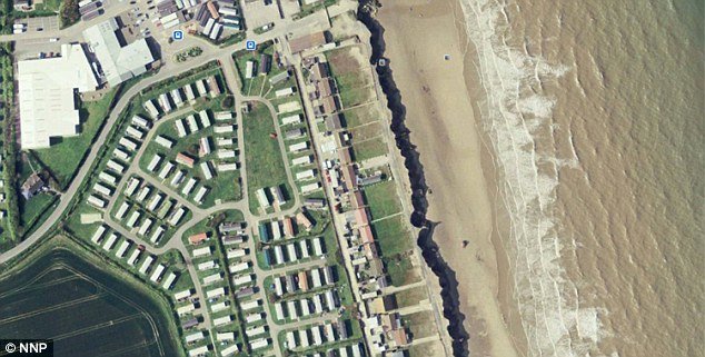 Tidal surge East Yorkshire Skipsea Janaury 2017 coastal erosion