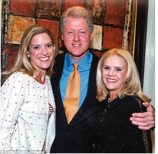 President Clinton with his sister Sonia (left) and his mother Sonia