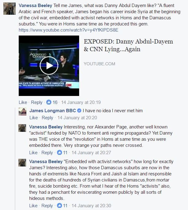 Vanessa Beeley's Facebook post