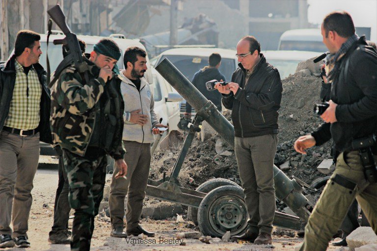 Click to enlarge Nusra Front Hell Cannon, captured in Sheikh Saeed, East Aleppo. 12/12/2016