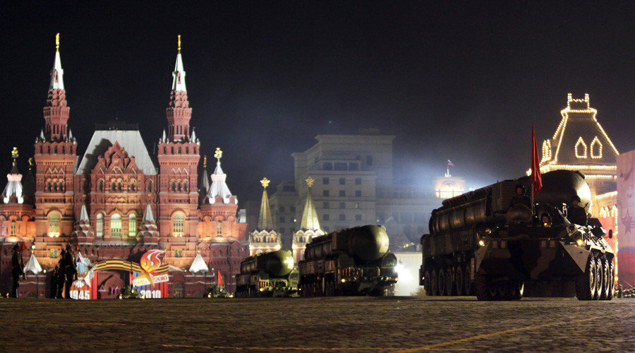 The Topol-M intercontinental ballistic missile launcher 