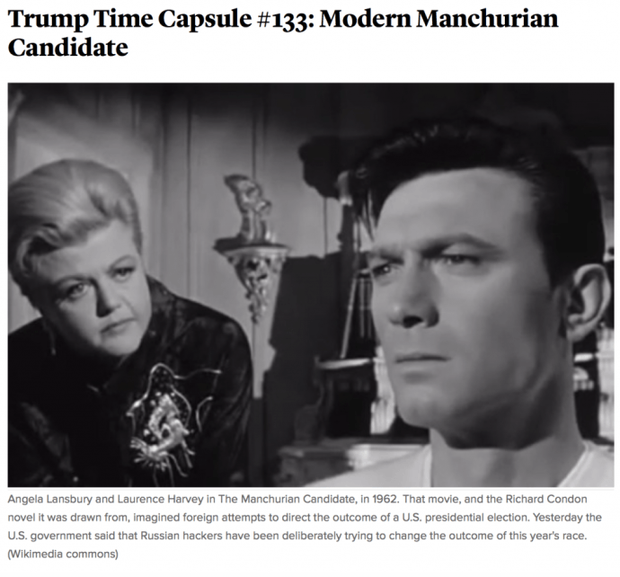The Atlantic Vanity Fair Trump Manchurian Candidate