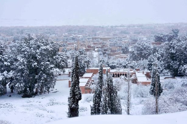 The whole area had a peppering of snow 