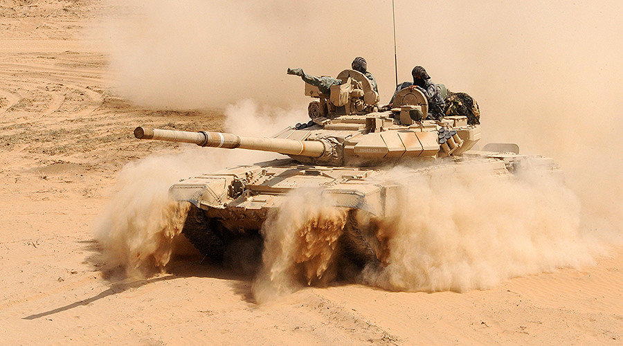 Indian Army T-90 battle tank