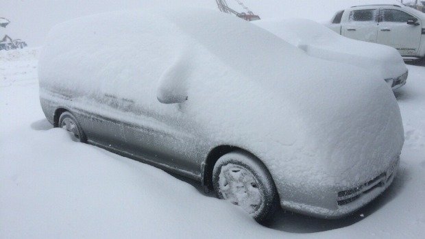 Snowfall in Wanaka