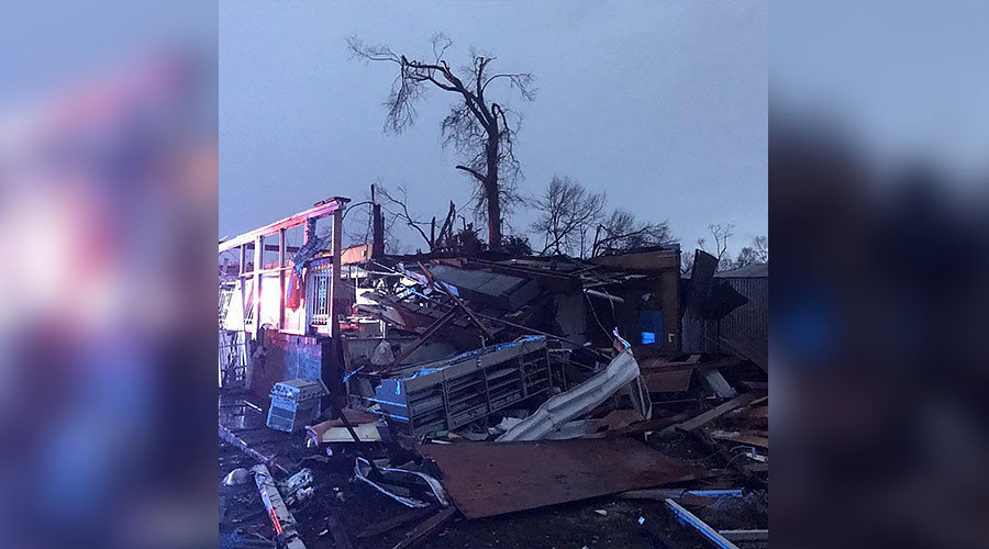 Click to enlarge Hattiesburg tornado damage