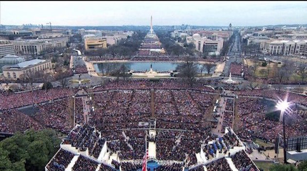 Click to enlarge attendance trump inauguration