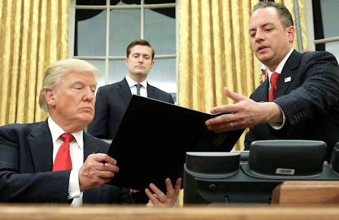 Trump in office