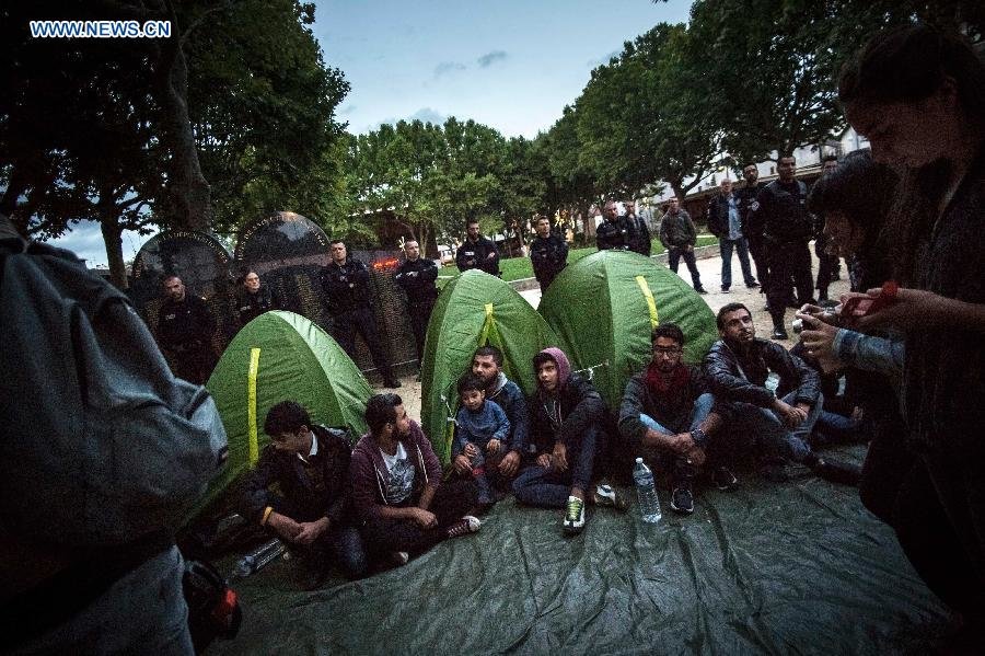 french refugees