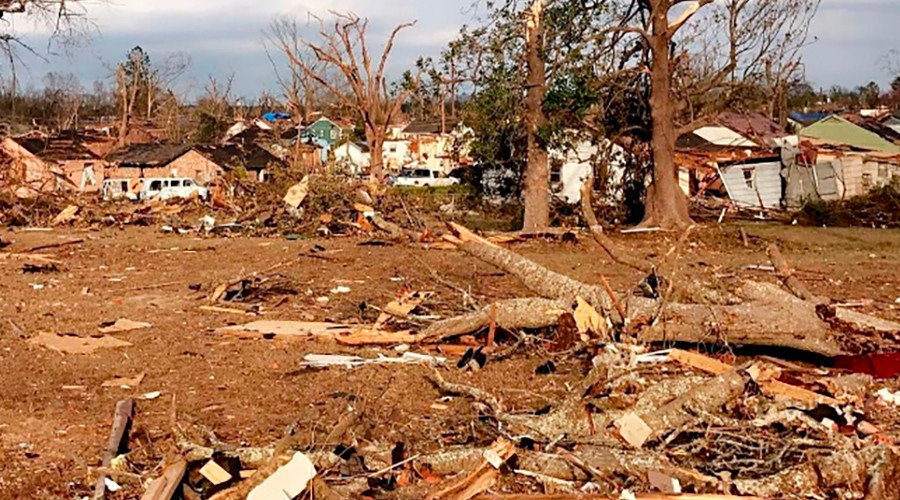Click to enlarge US tornado damage