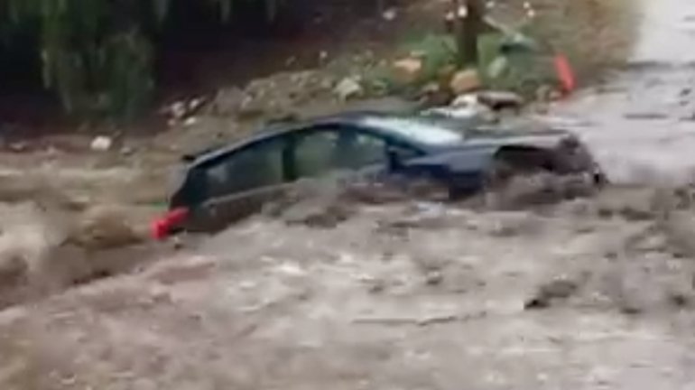 Click to enlarge The storm pummeling Southern California Sunday was likely the strongest to hit Southern California since 2010, officials said, and brought with it a slew of complications for residents.
