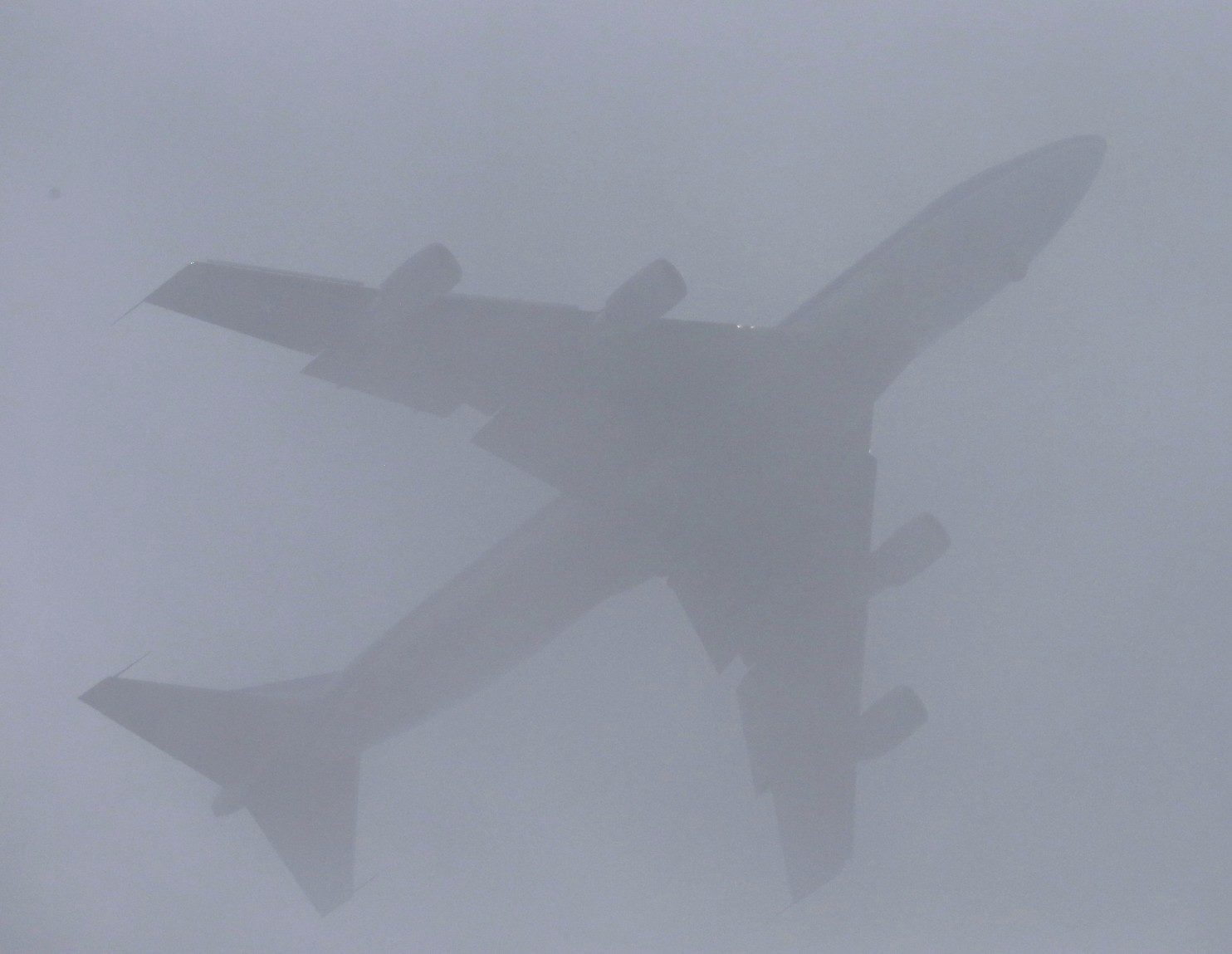Airplane fog Obama