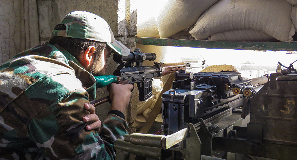 Syrian army sniper