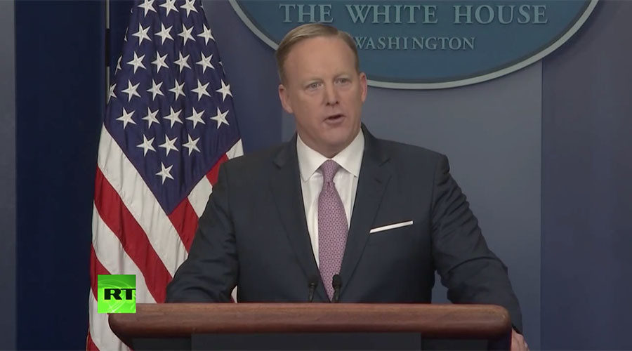 Click to enlarge Press Secretary Sean Spicer