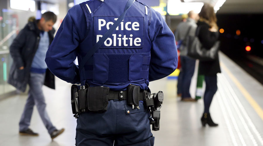 Belgian police Europe metro