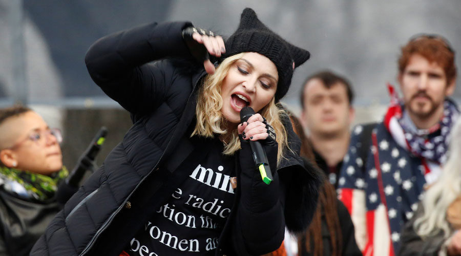 Click to enlarge Madonna at Woman's March in DC