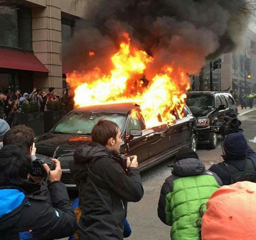 limo trump inauguration