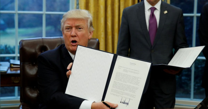Click to enlarge Trump revokes TPP