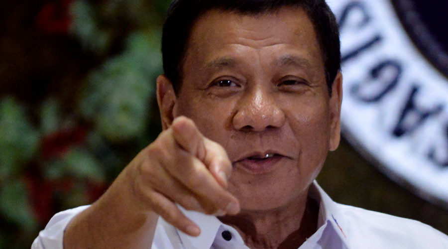 Click to enlarge Philippine President Rodrigo Duterte