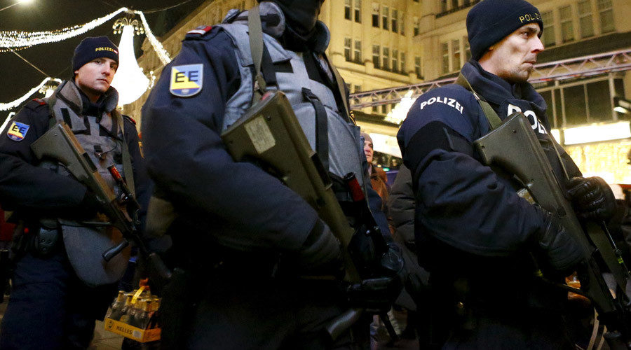 Austrian armed police officers