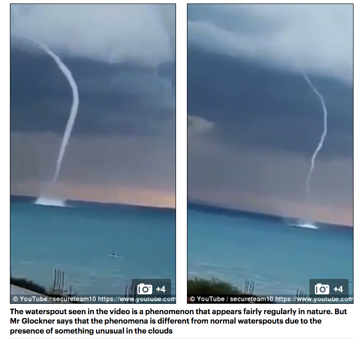 algeria UFO waterspout