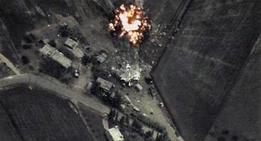 Click to enlarge airstrike syria