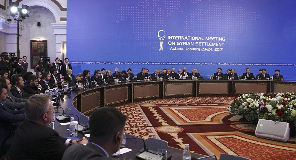 International meeting syrian settlement