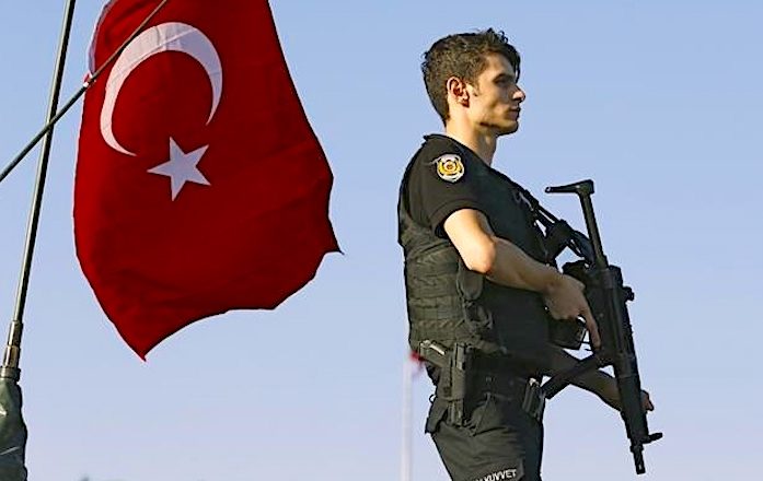 Turk soldier flag