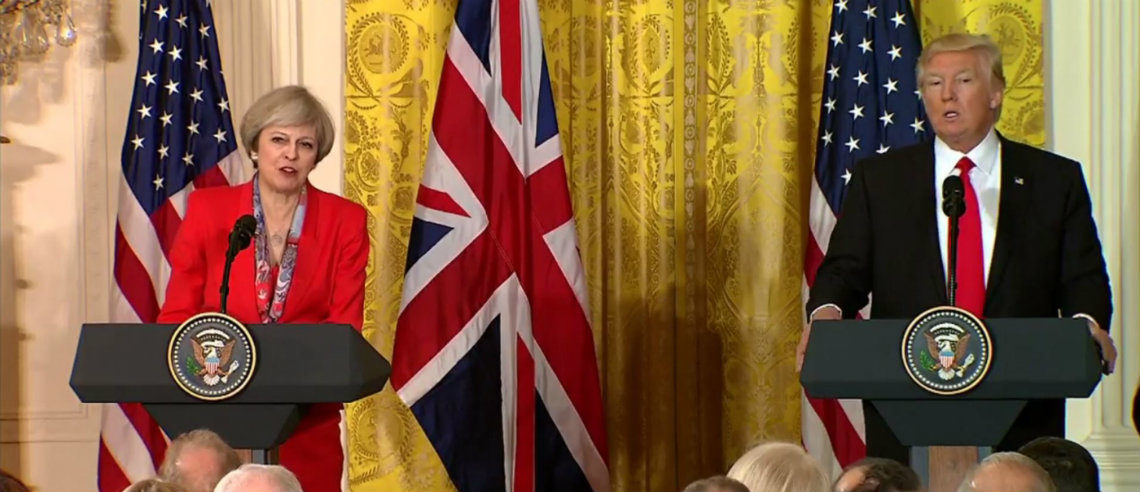 theresa may and trump